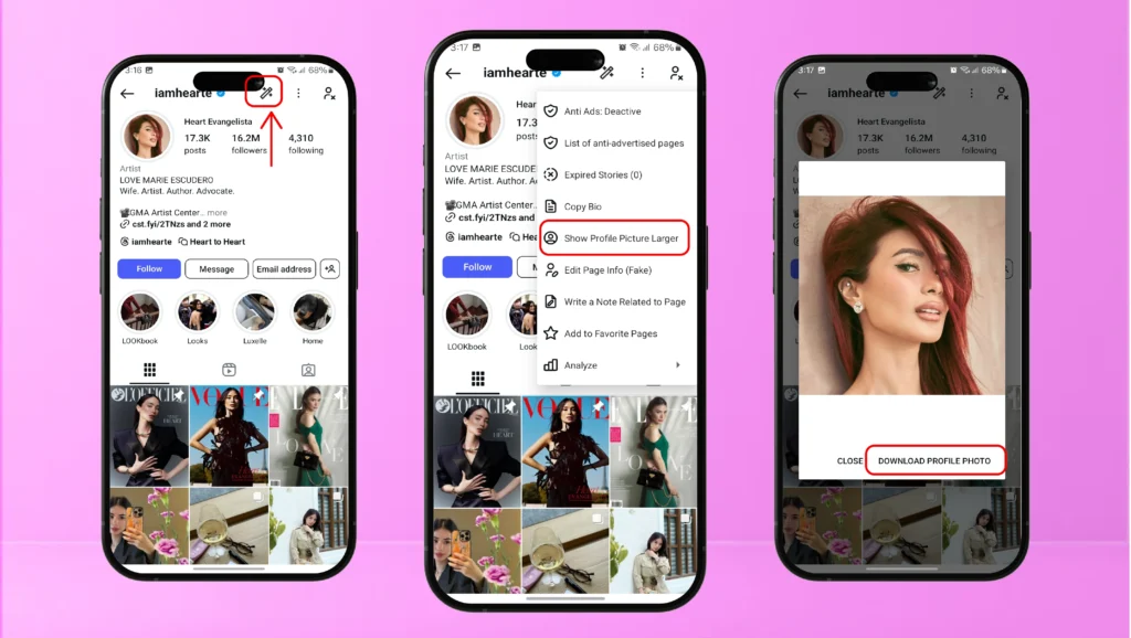 Honista APK Zoom Profile