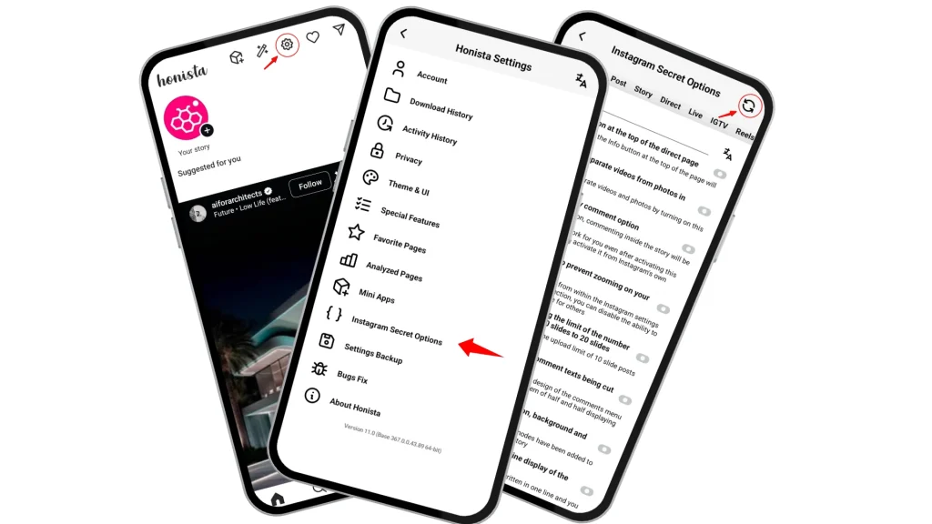 Feature Ghost mode on Honista